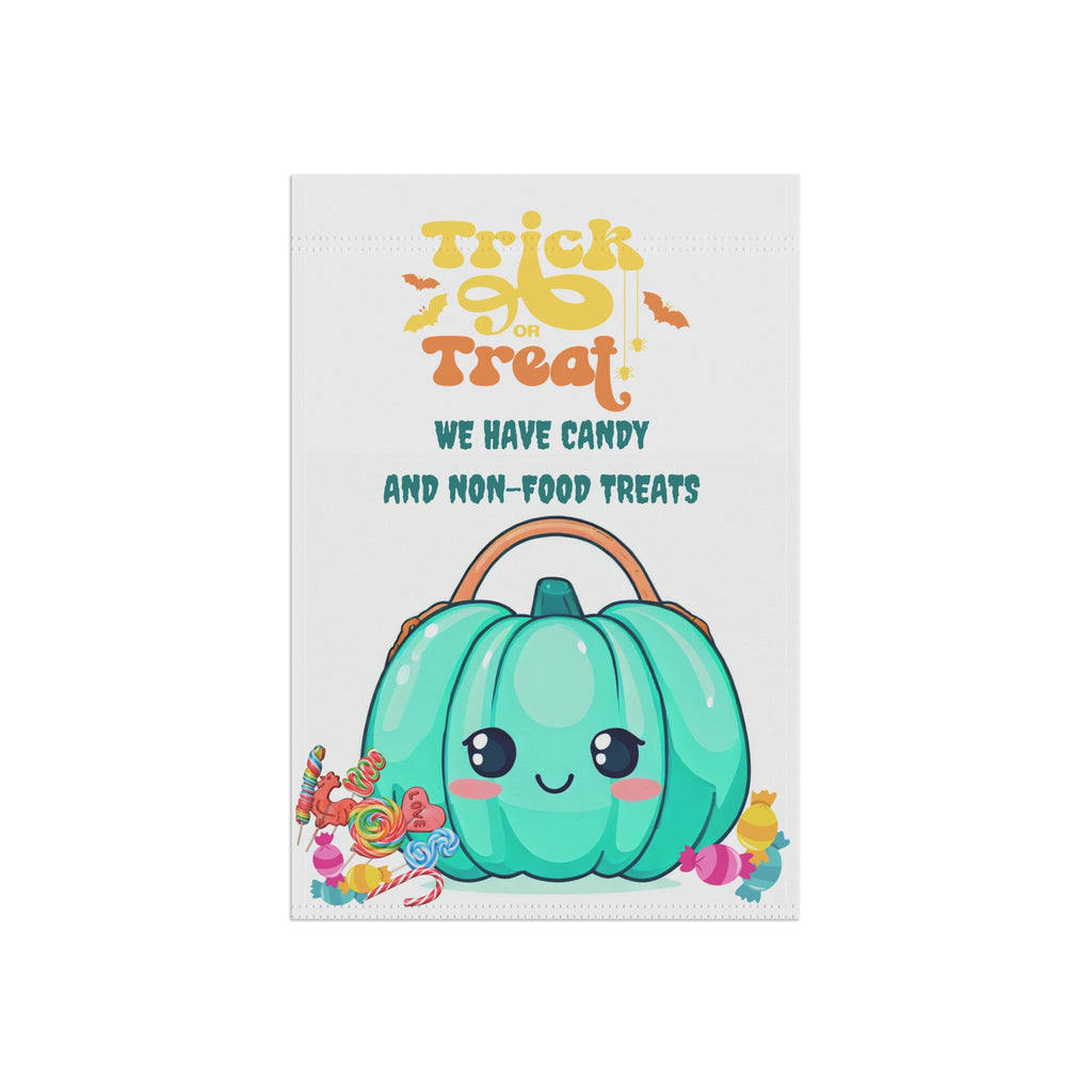 Halloween yard flag, Teal pumpkin yard sign, teal pumpkin project, allergy friendly, autism awareness, blue pumpkin project, garden decor
