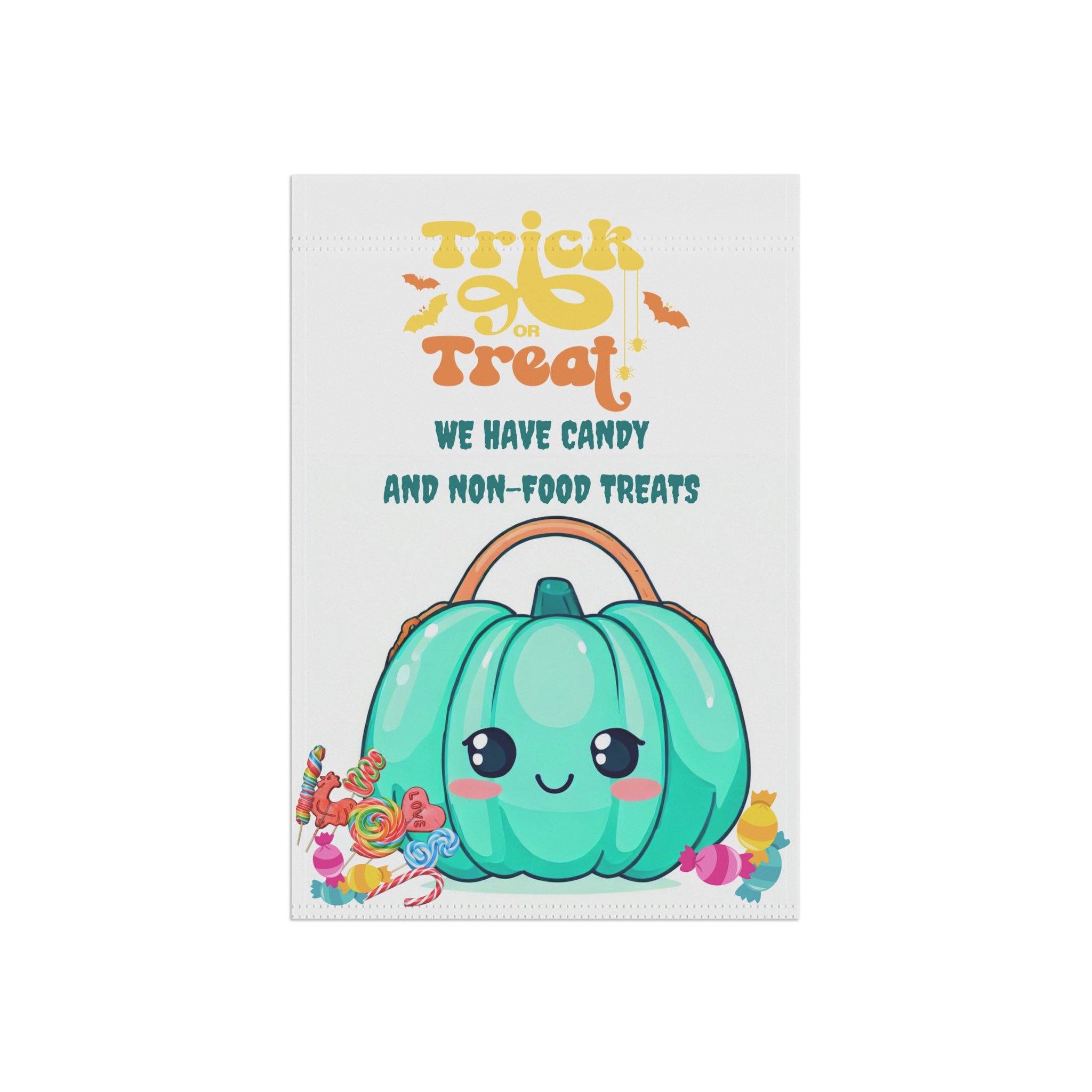 Halloween yard flag, Teal pumpkin yard sign, teal pumpkin project, allergy friendly, autism awareness, blue pumpkin project, garden decor