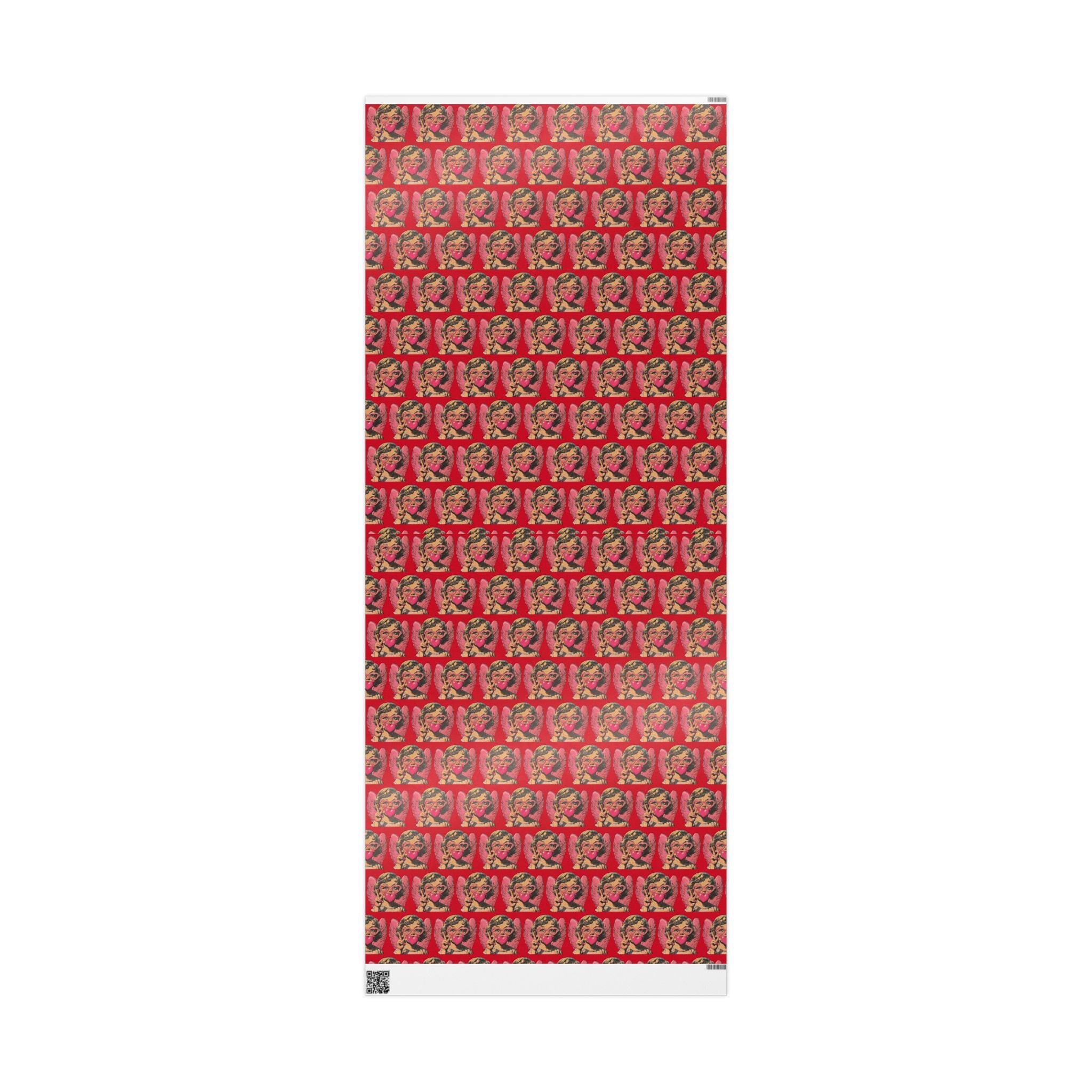Retro Cherub Valentine Wrapping Papers | Cute Angel Gift Wrap