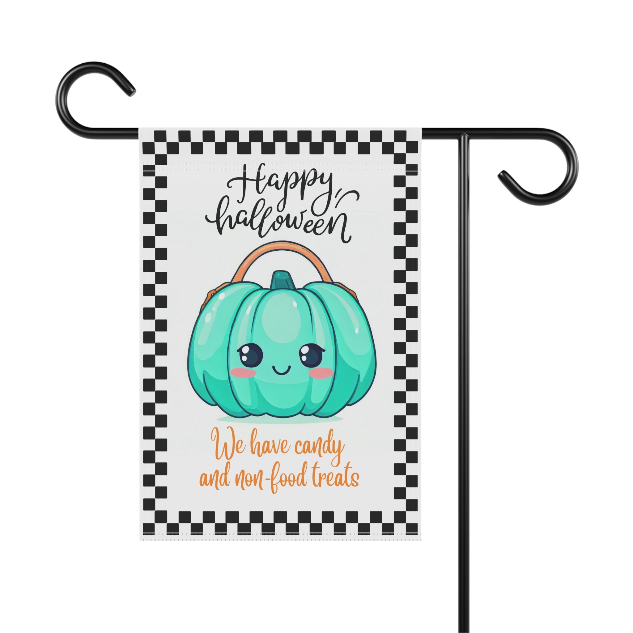 Halloween yard flag, Teal pumpkin yard sign, teal pumpkin project, allergy friendly, autism awareness, blue pumpkin project, garden decor