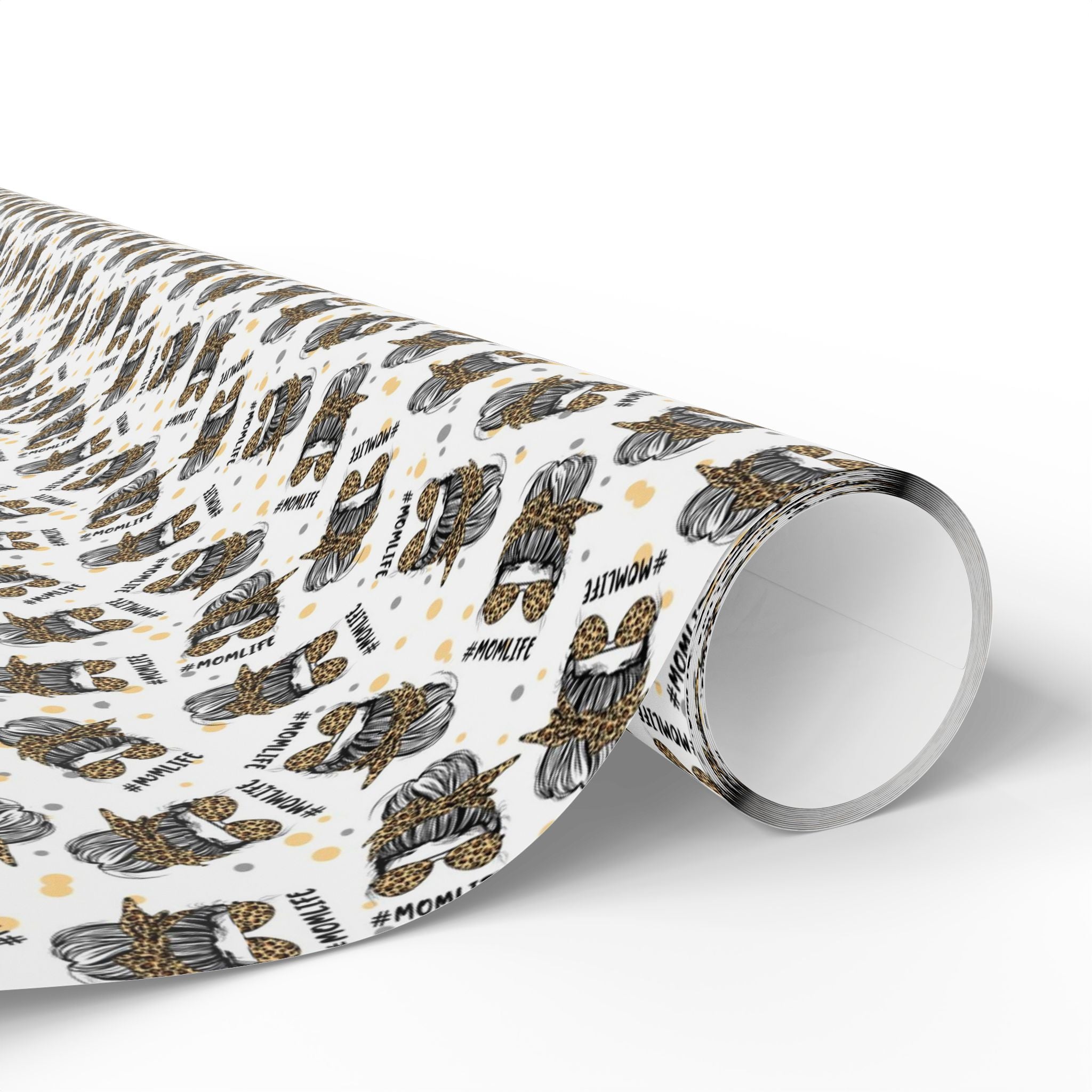Mom's Life, Mother's Day Wrapping Papers, Custom Gift Wrap, High-Quality Fine Art Paper, Matte or Glossy Finish, 3 Sizes Available