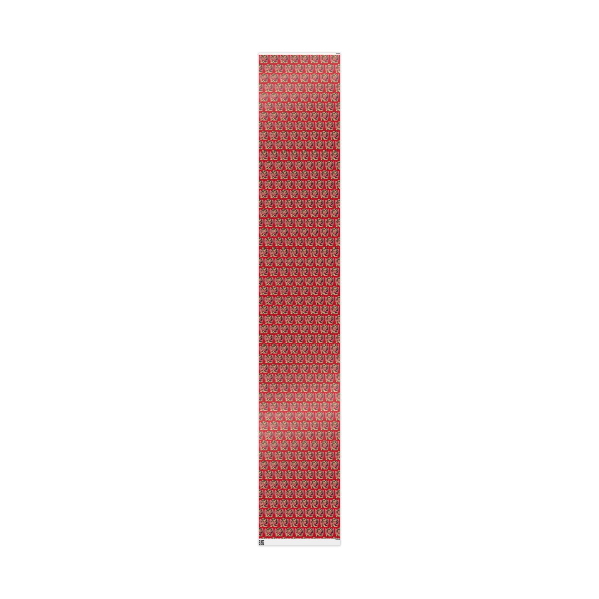 Retro Cherub Valentine Wrapping Papers | Cute Angel Gift Wrap