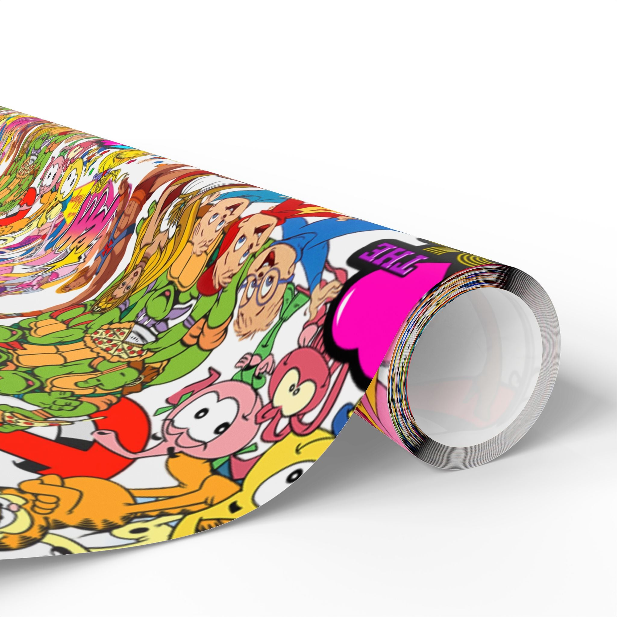 80's Wrapping Papers, Nostalgic Custom Gift Wrap, High-Quality Fine Art Paper, Matte or Glossy Finish, 3 Sizes Available