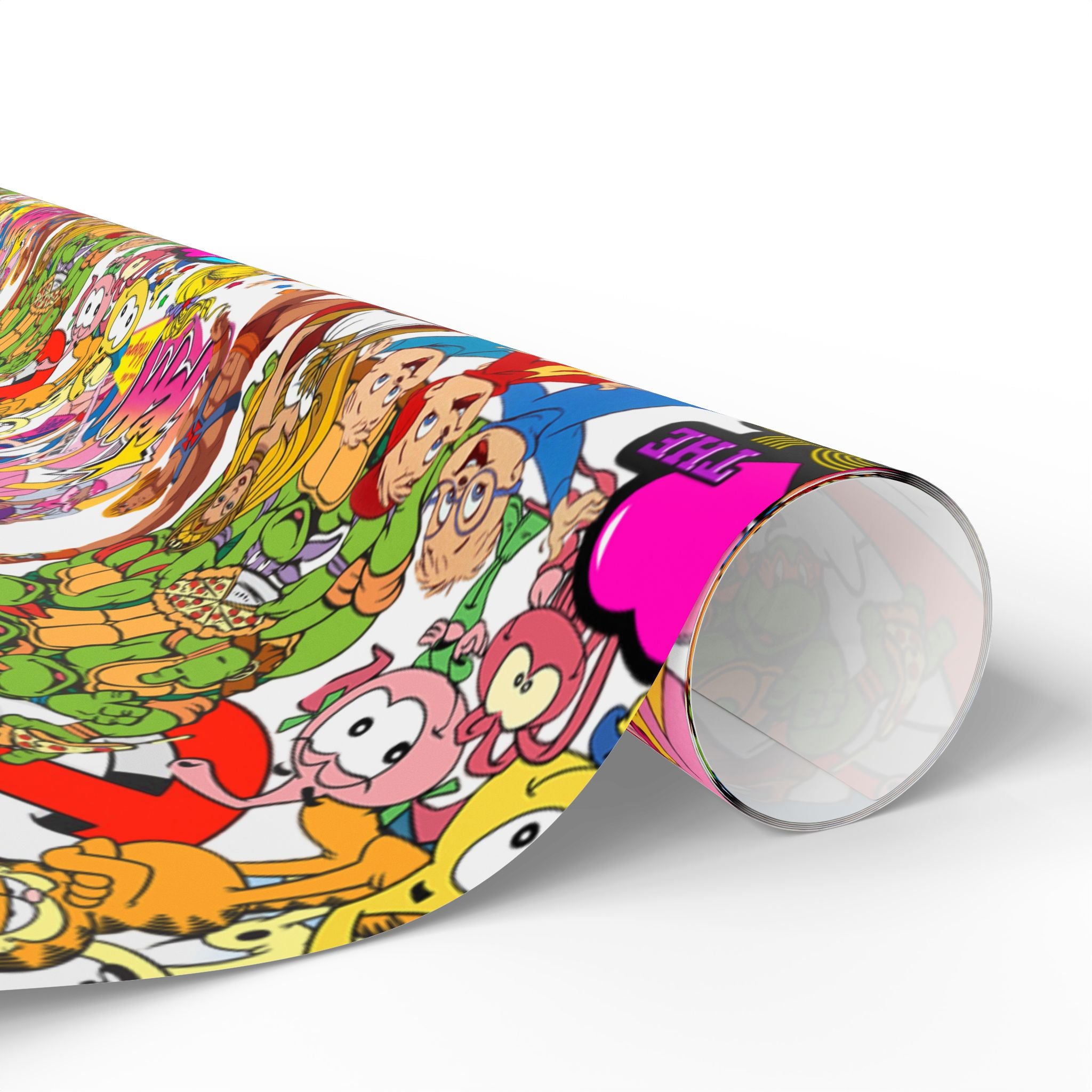 80's Wrapping Papers, Nostalgic Custom Gift Wrap, High-Quality Fine Art Paper, Matte or Glossy Finish, 3 Sizes Available