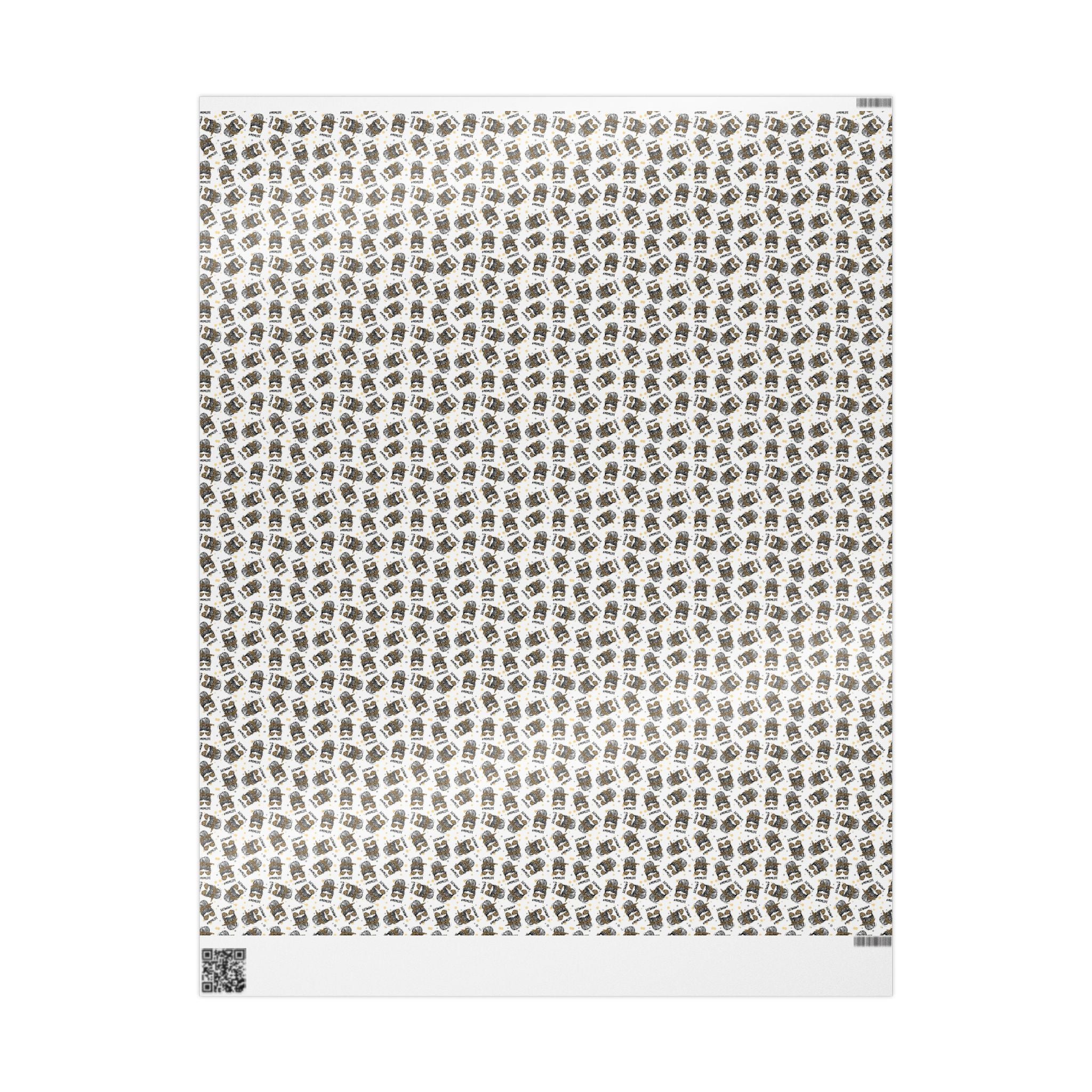 Mom's Life, Mother's Day Wrapping Papers, Custom Gift Wrap, High-Quality Fine Art Paper, Matte or Glossy Finish, 3 Sizes Available