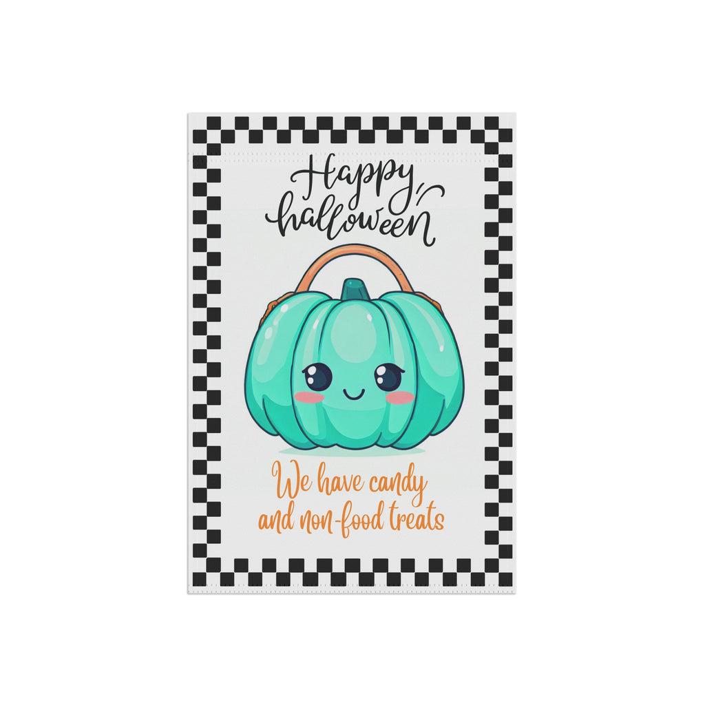 Halloween yard flag, Teal pumpkin yard sign, teal pumpkin project, allergy friendly, autism awareness, blue pumpkin project, garden decor