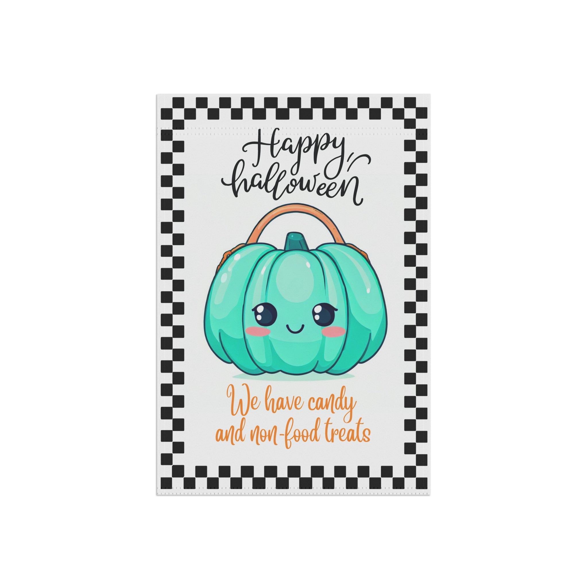 Halloween yard flag, Teal pumpkin yard sign, teal pumpkin project, allergy friendly, autism awareness, blue pumpkin project, garden decor