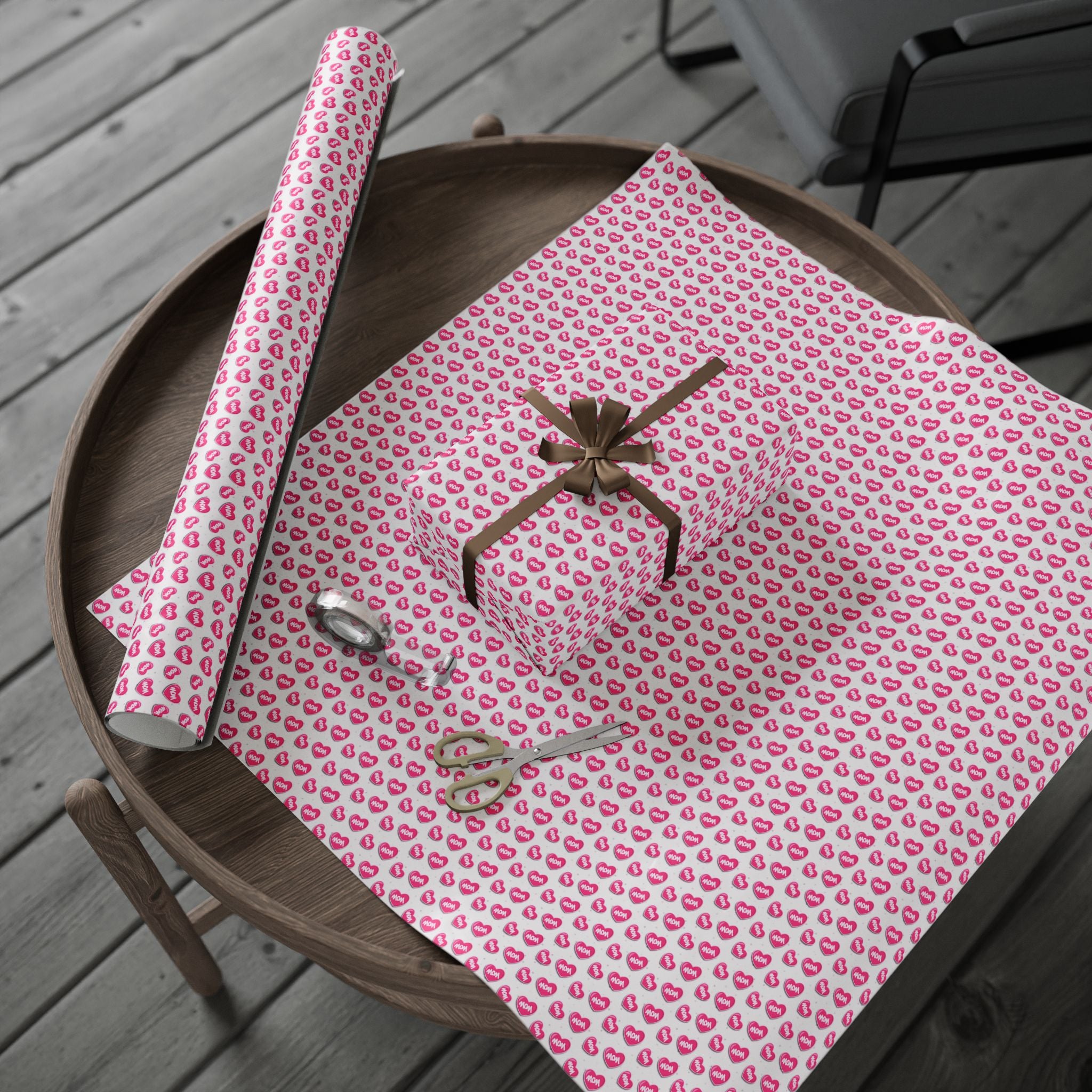 Mother's Day Wrapping Papers, Custom Gift Wrap, High-Quality Fine Art Paper, Matte or Glossy Finish, 3 Sizes Available
