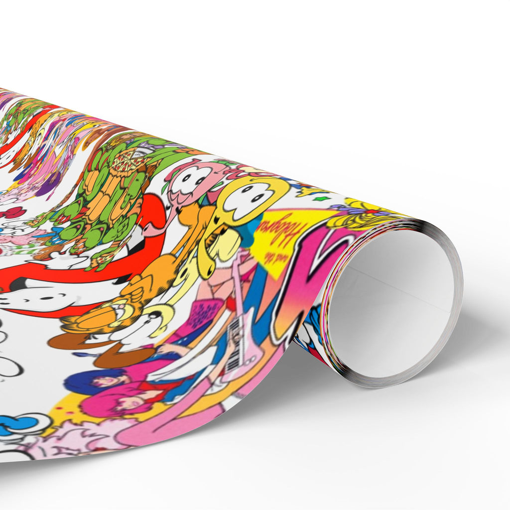 80's Wrapping Papers, Nostalgic Custom Gift Wrap, High-Quality Fine Art Paper, Matte or Glossy Finish, 3 Sizes Available