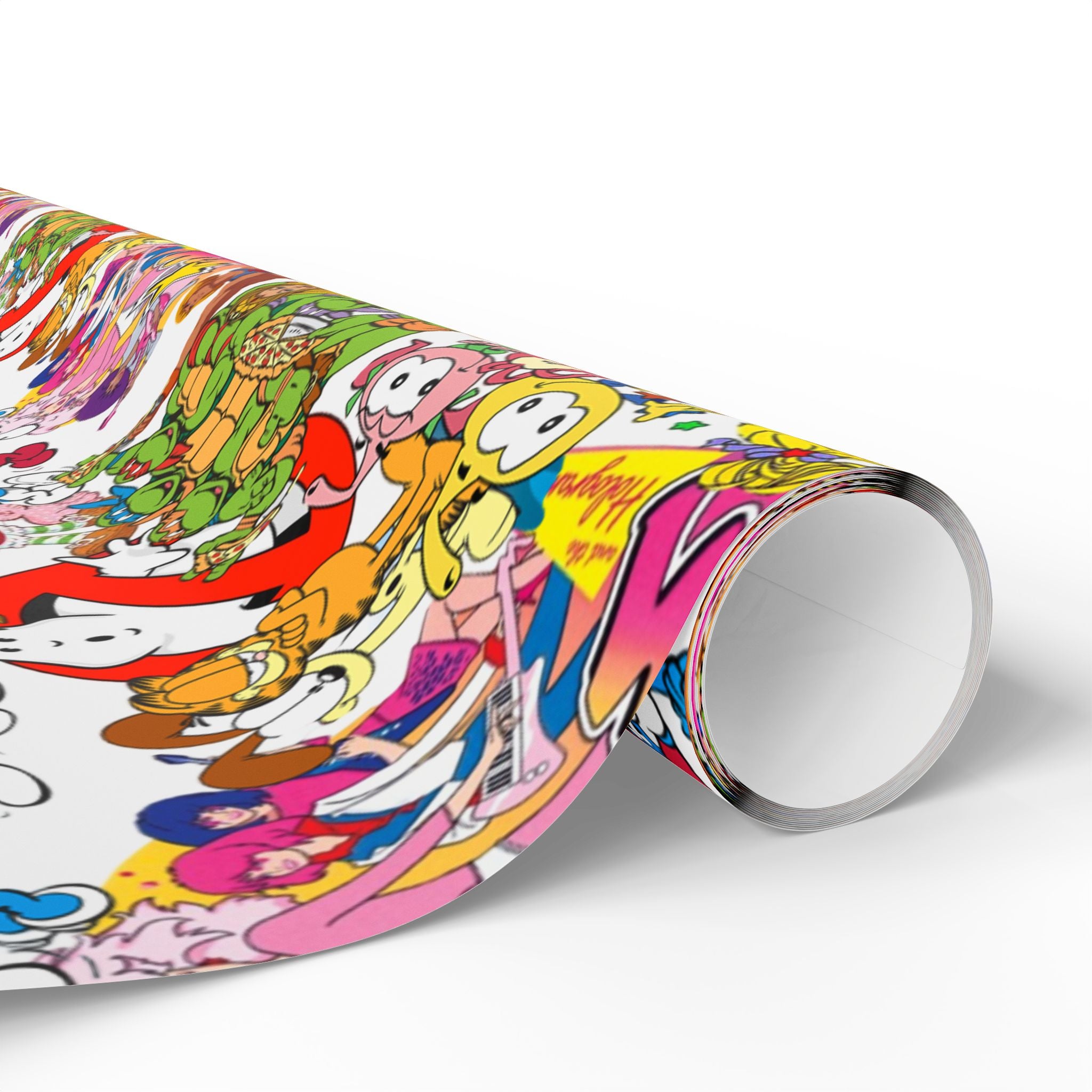 80's Wrapping Papers, Nostalgic Custom Gift Wrap, High-Quality Fine Art Paper, Matte or Glossy Finish, 3 Sizes Available