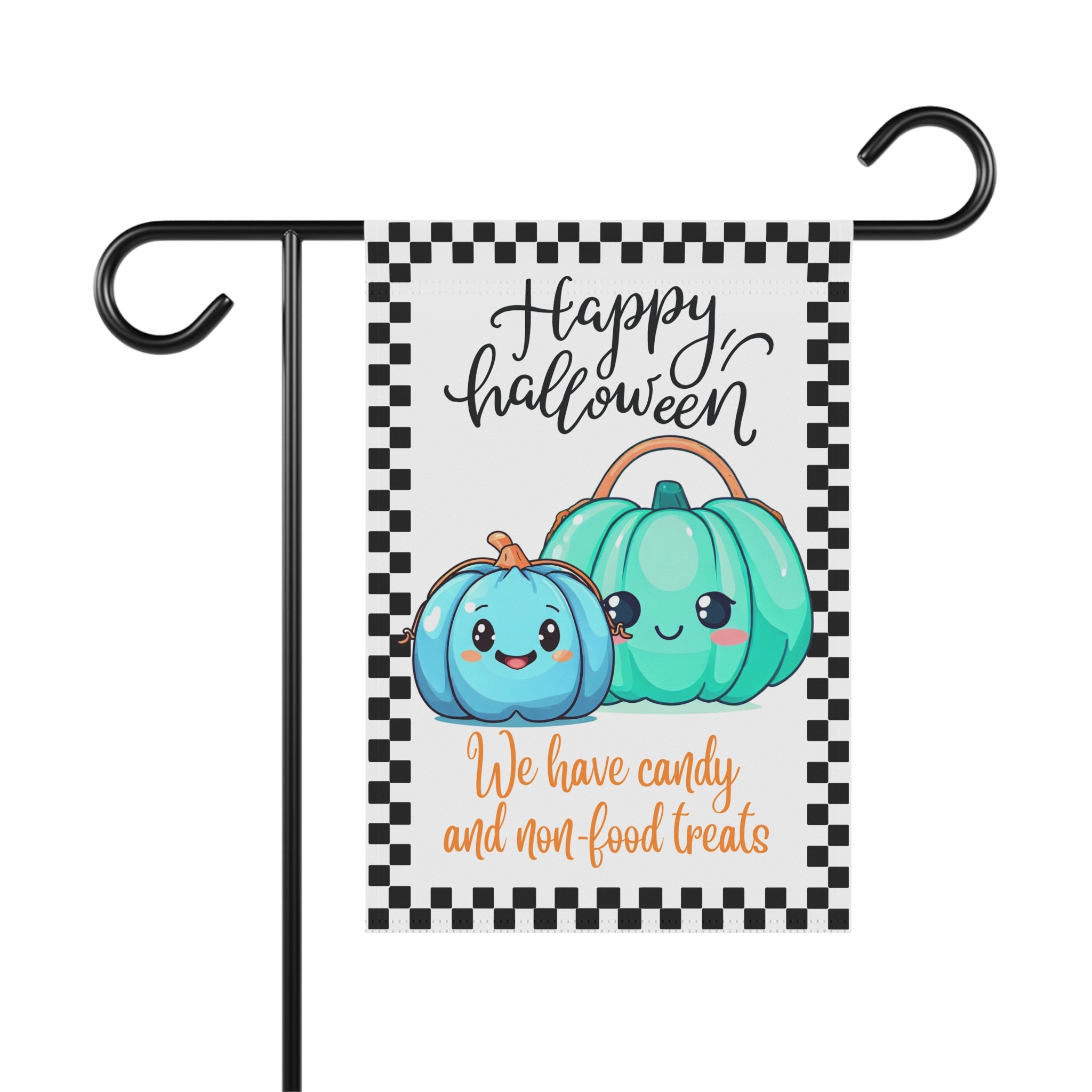 Halloween yard flag, Teal pumpkin yard sign, teal pumpkin project, allergy friendly, autism awareness, blue pumpkin project, garden decor