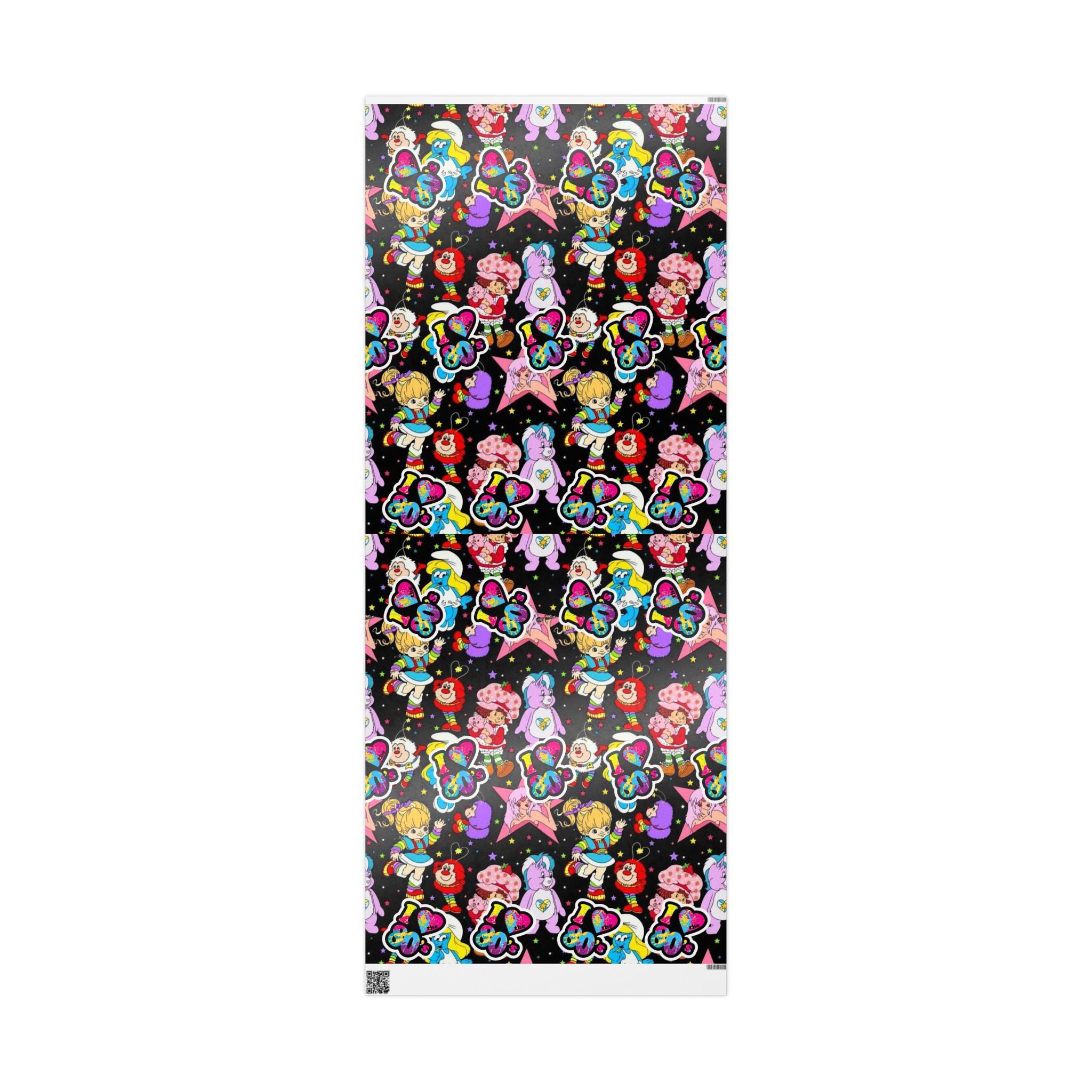 80s Retro Wrapping Papers, Vintage Custom Gift Wrap for Birthdays and Holidays, High-Quality Fine Print, Special Occasion Supplies,