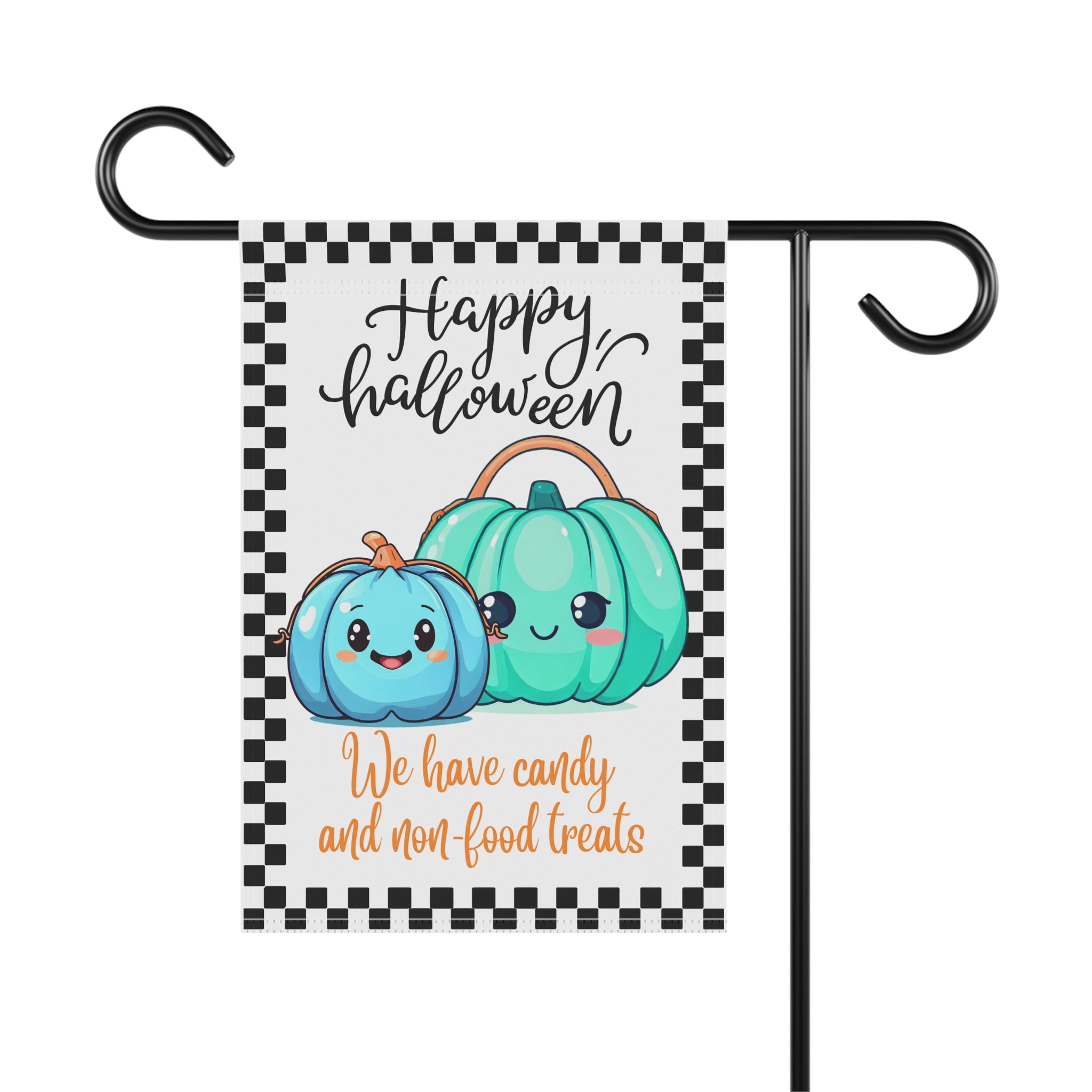 Halloween yard flag, Teal pumpkin yard sign, teal pumpkin project, allergy friendly, autism awareness, blue pumpkin project, garden decor