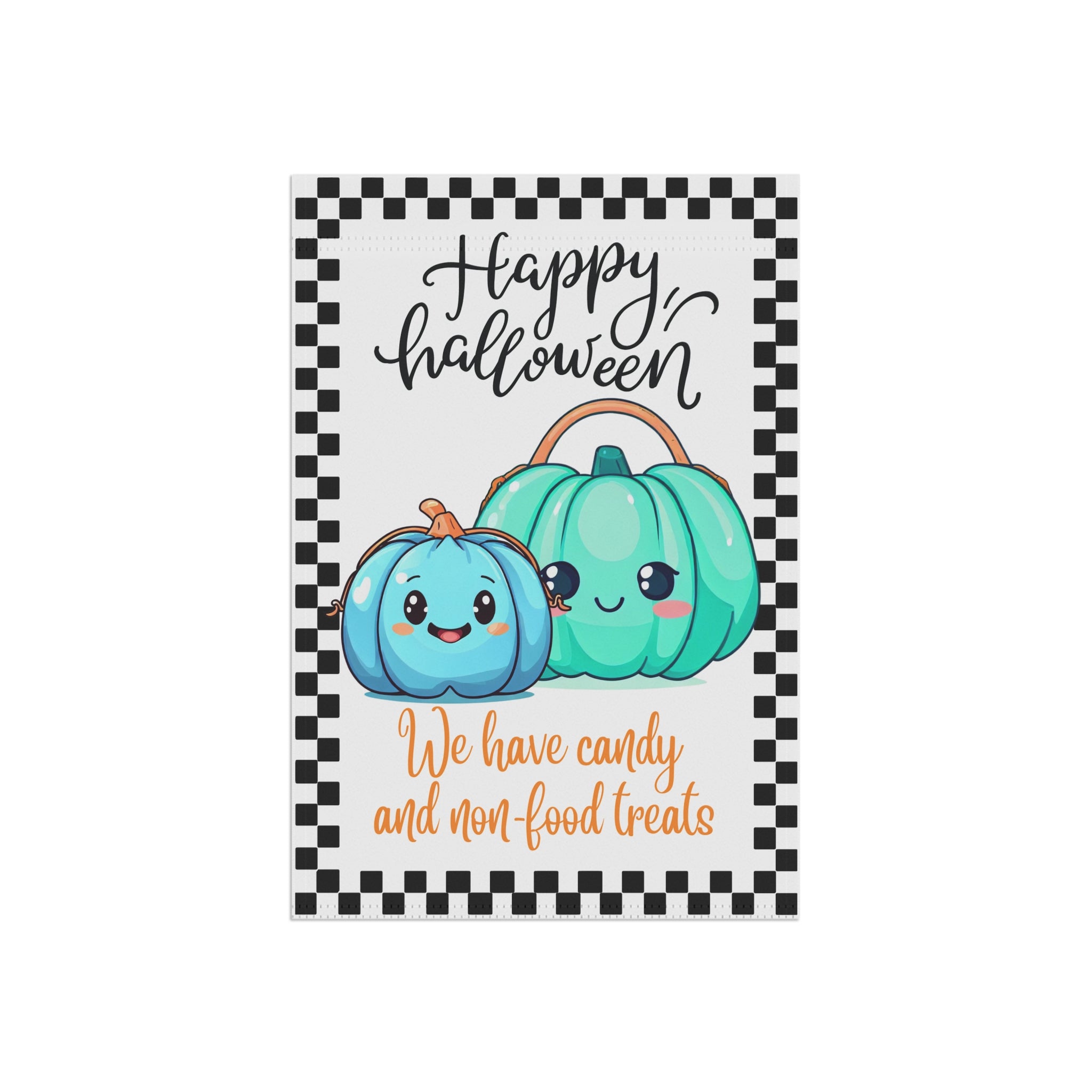 Halloween yard flag, Teal pumpkin yard sign, teal pumpkin project, allergy friendly, autism awareness, blue pumpkin project, garden decor
