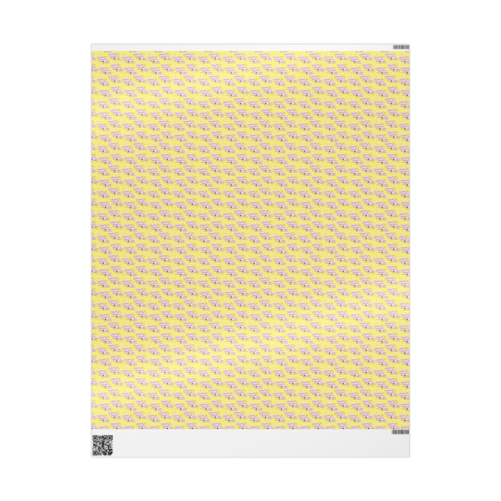 Happy Mother's Day cute Wrapping Papers, Custom Gift Wrap, High-Quality Fine Art Paper, Matte or Glossy Finish, 3 Sizes Available