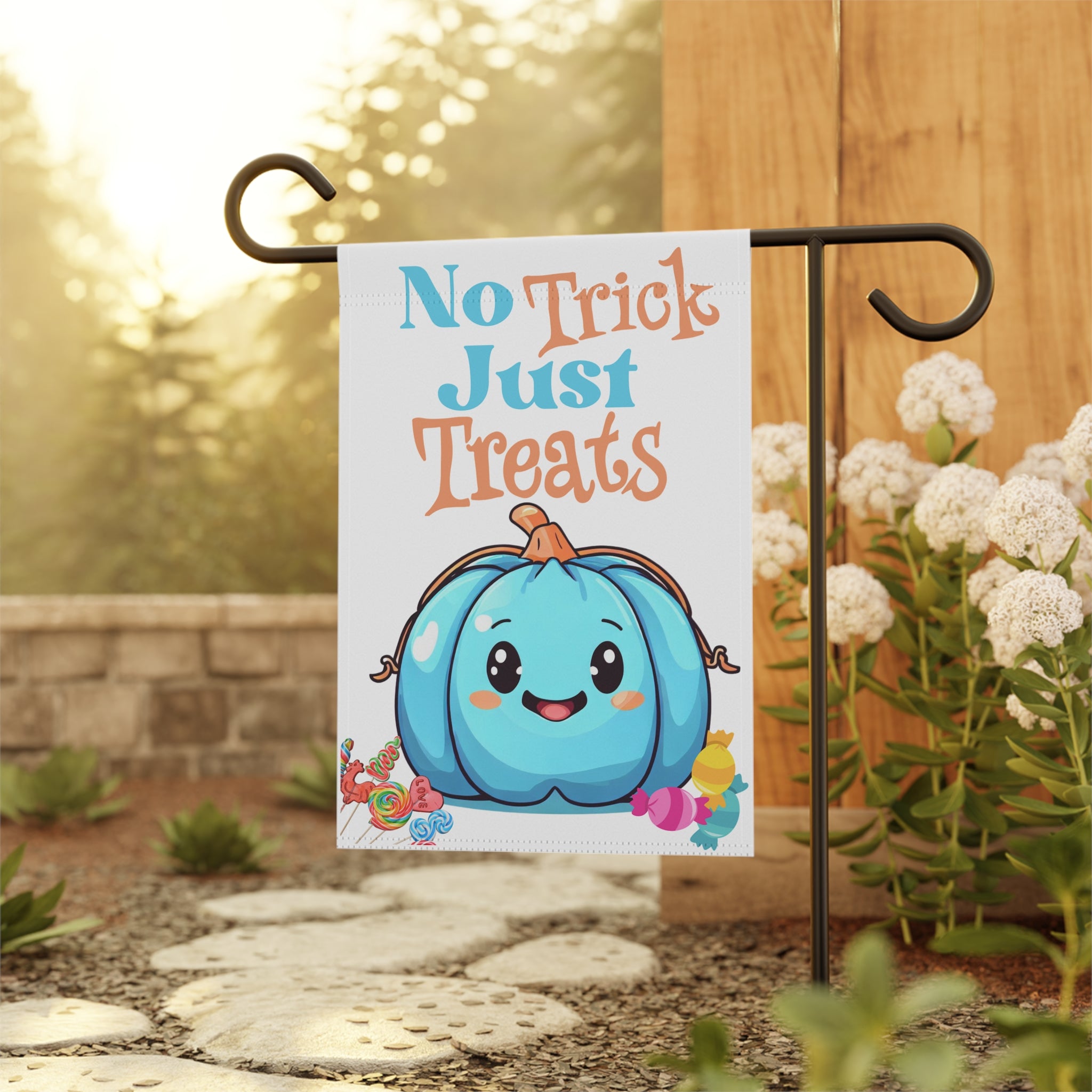Halloween yard flag, Teal pumpkin yard sign, teal pumpkin project, allergy friendly, autism awareness, blue pumpkin project, garden decor