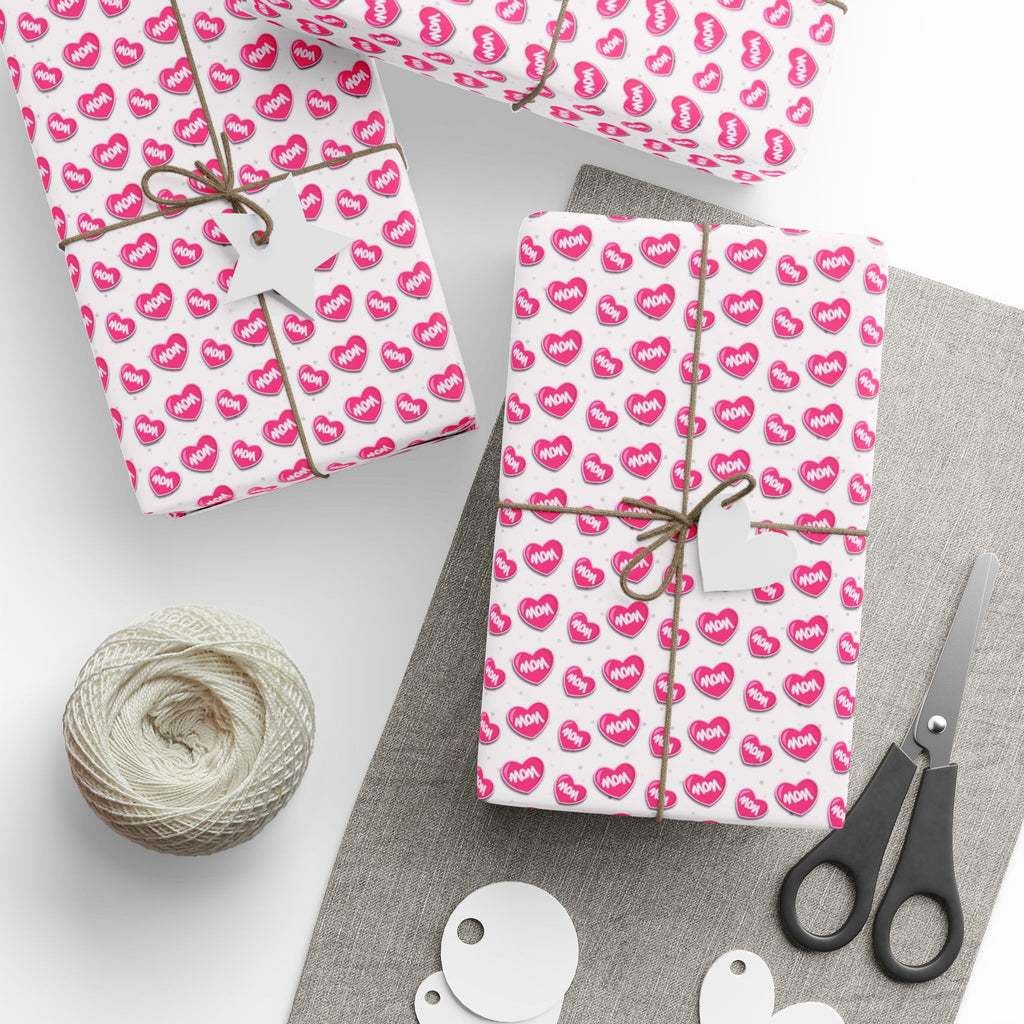 Mother's Day Wrapping Papers, Custom Gift Wrap, High-Quality Fine Art Paper, Matte or Glossy Finish, 3 Sizes Available