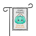 Halloween yard flag, Teal pumpkin yard sign, teal pumpkin project, allergy friendly, autism awareness, blue pumpkin project, garden decor